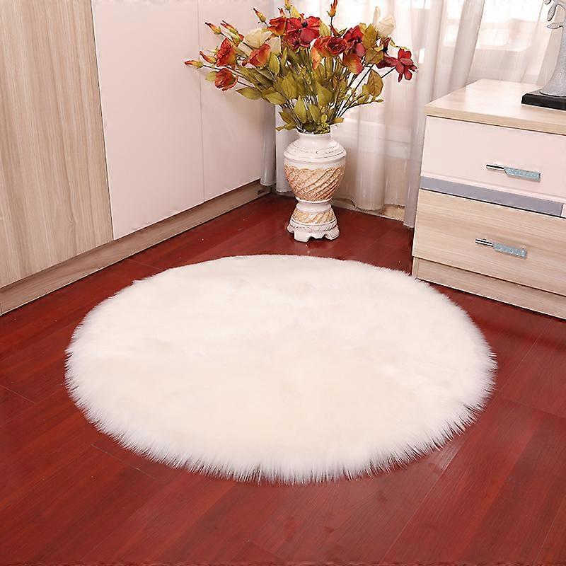 Faux Sheepskin Wool Rug
