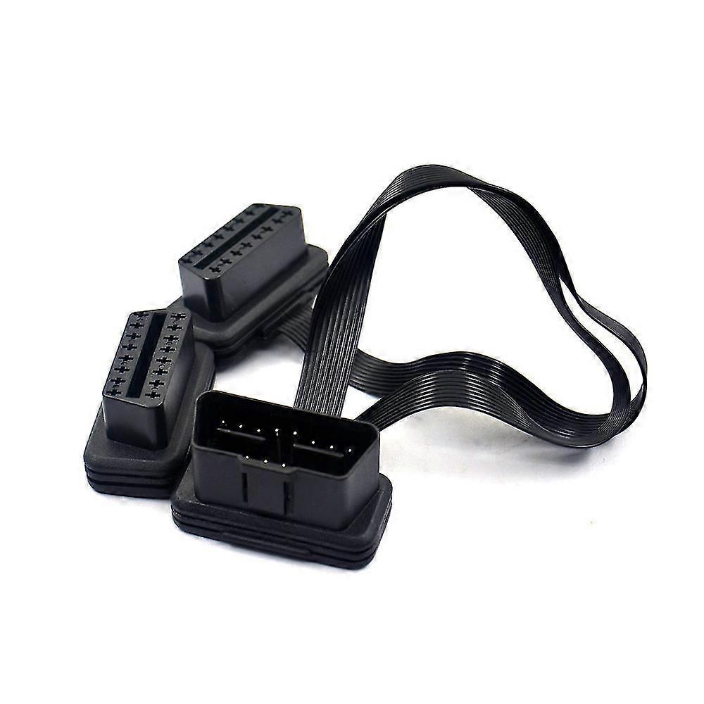 Elm327 Obd2 Eins-zu-zwei Konvertierungskabel 1-2 16 Pin Stecker auf 16 Pin Buchse Verlängerungskabel Antrieb Computer GPS Obd Ii Diagnoseadapter Cor