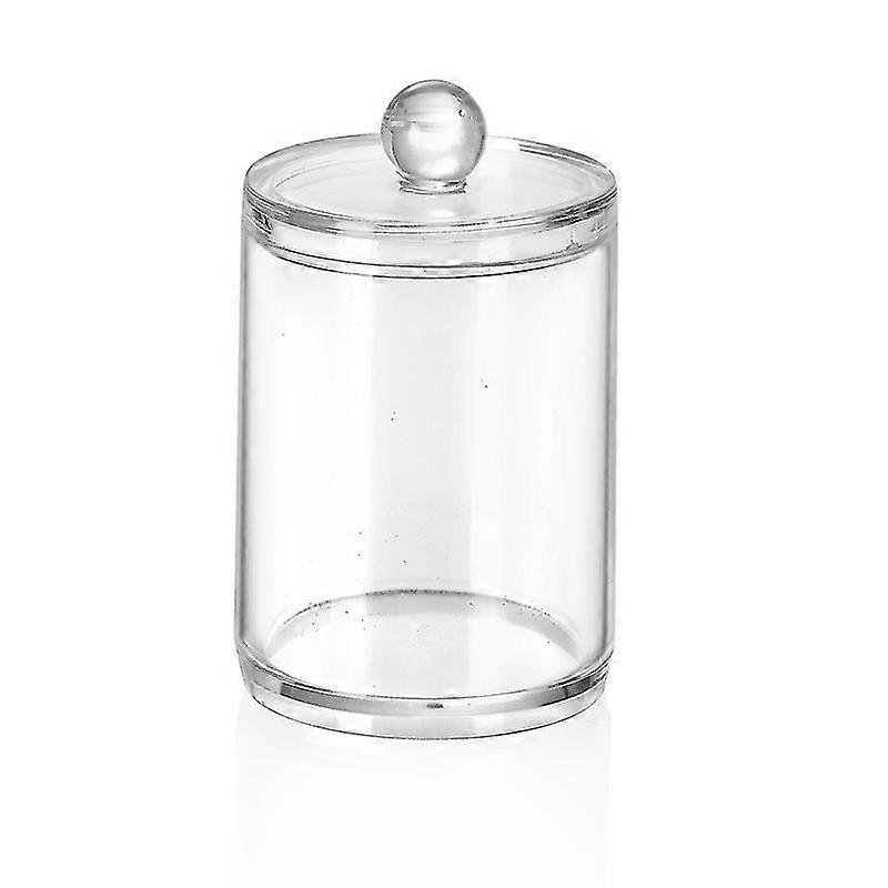 Makeup Cotton Storage Box Transparent Round Storage Box