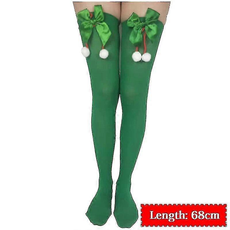 Piger Stribede strømper julepynt Stribede knæ høje strømper