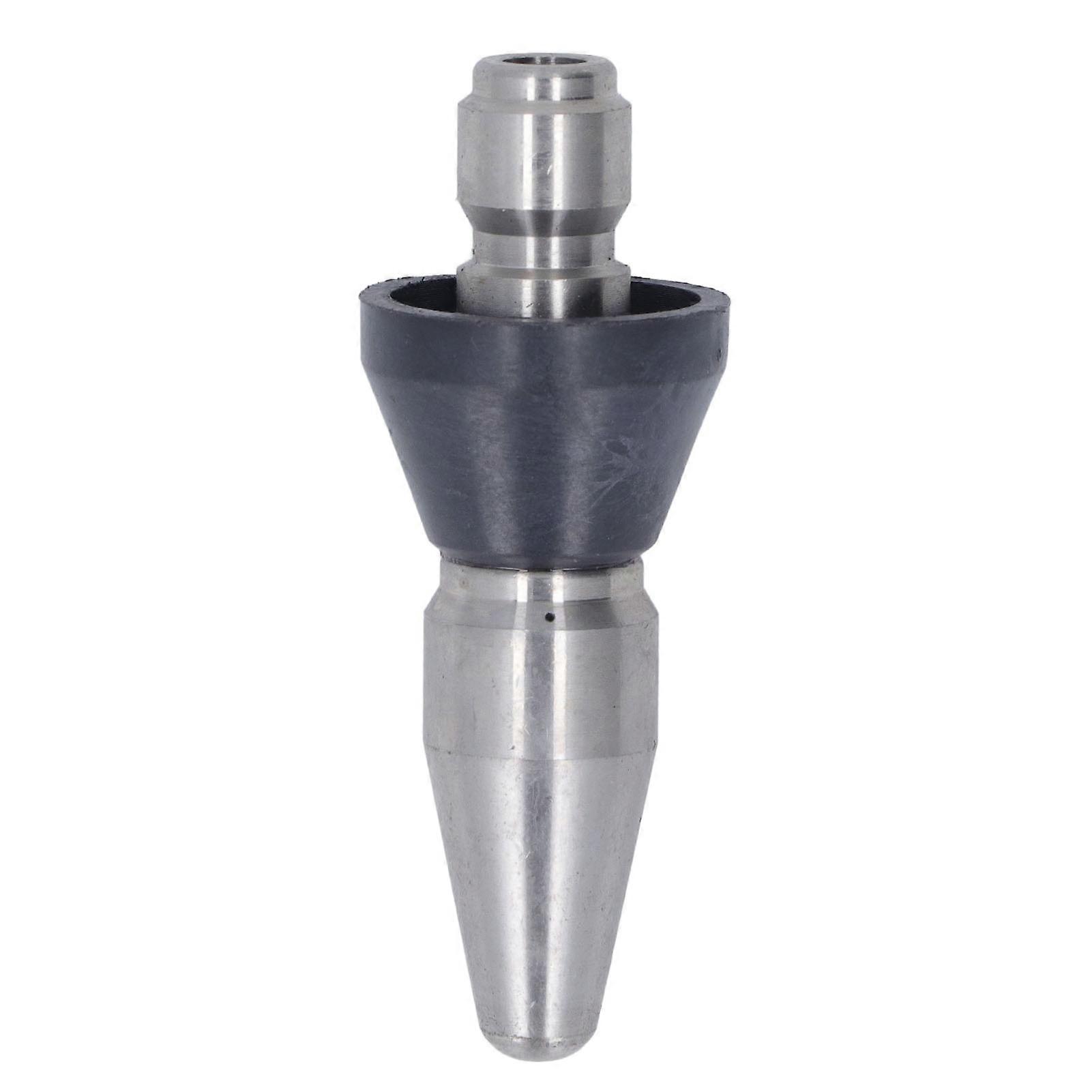 Högtryckstvätt Turbomunstycke spetsigt 5000PSI Mini kompakt turbomunstycke i rostfritt stål för utbyte Stort huvud bak 3 hål 3/8in NPT
