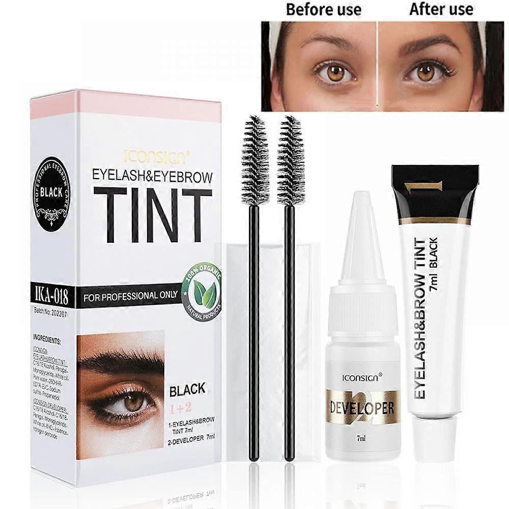 Eyebrow Dye Set Arranges Non-Irritant Waterproof Perspirant Quick Drying Semi-Permanent Eyebrow Mascara