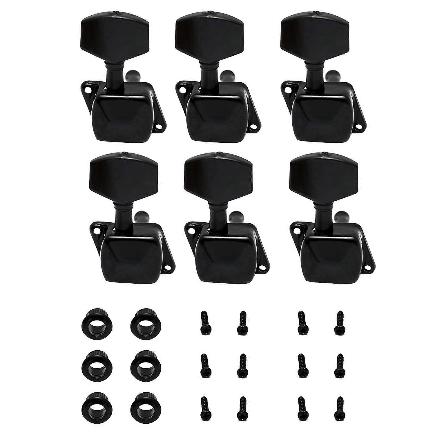 6Pcs String Tuning Pegs Machine Heads Tuners Electric Acoustic Guitar Parts Replacement