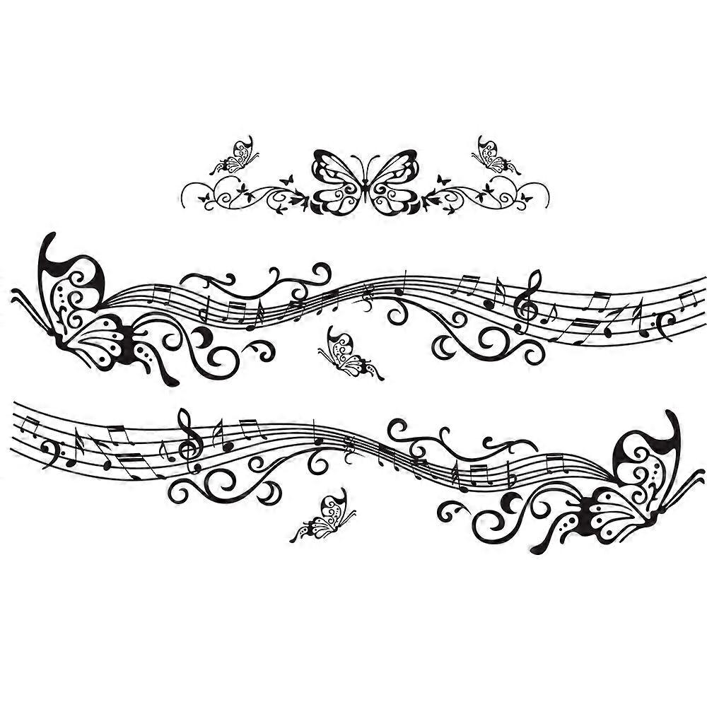 Butterfly Note Car Sticker D-347