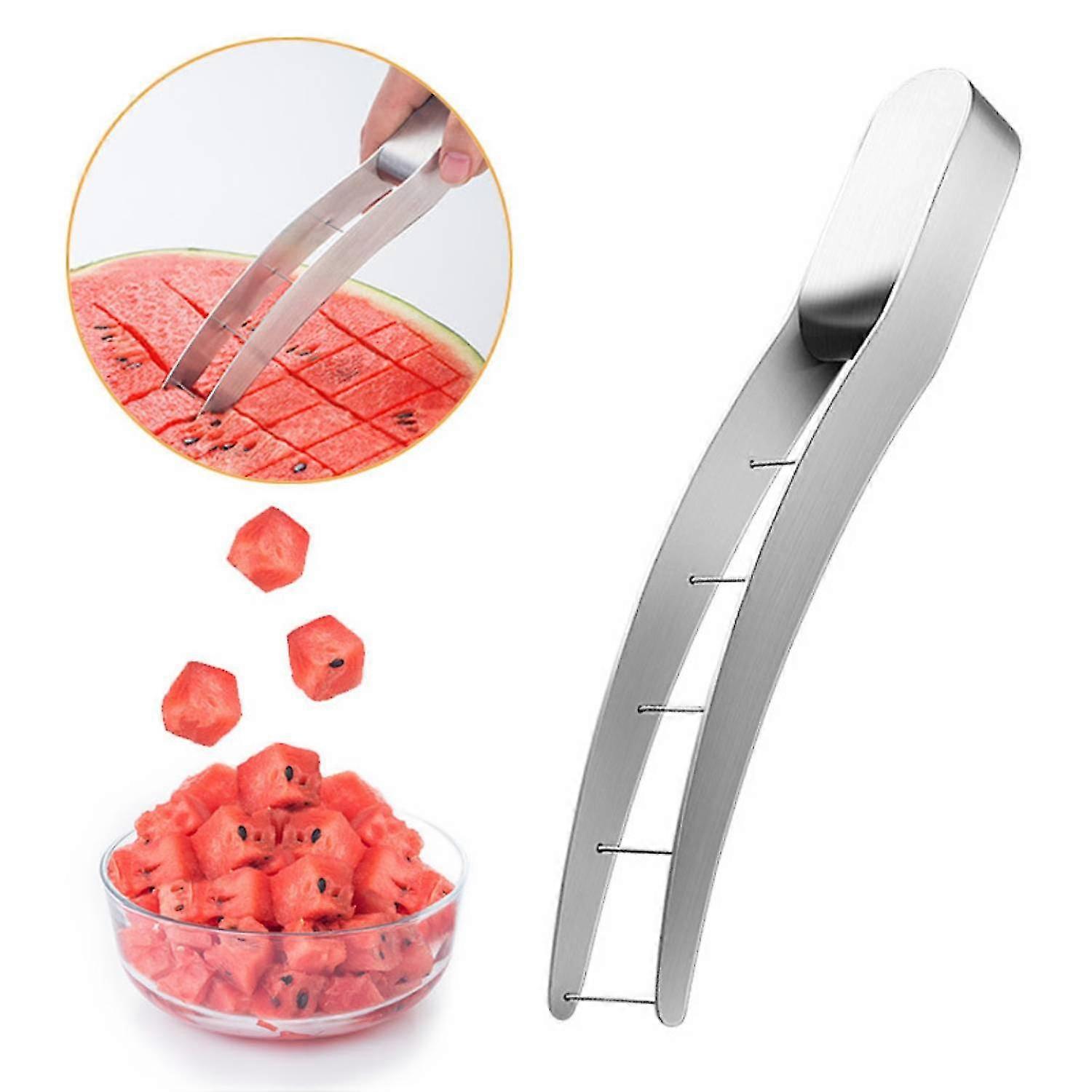 Wtermelon Cutter Slicer Cut Watermelon Into Cubes Knife Melon Baller for Kitchen Gadgets Useful Cool Tool
