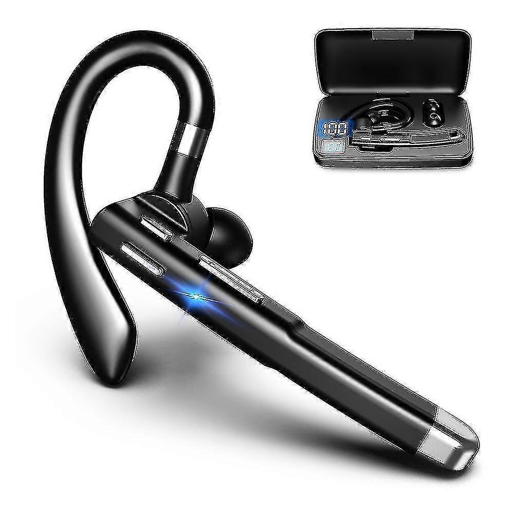 Bluetooth Headset For Cell Phone, V5.1 Bluetooth Wireless Earpiece Headset With Cvc Noise Canceling Microphone Size 8.0