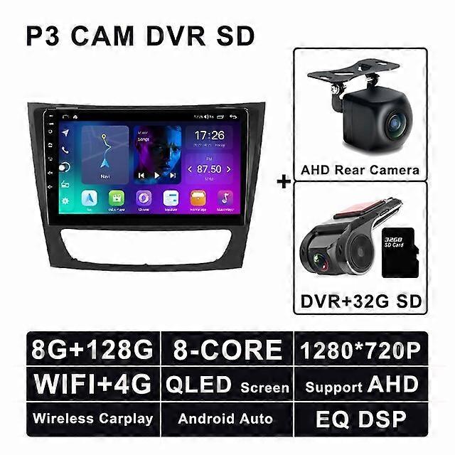 Pour Mercedes Benz W211 W219 W463 CLS350 CLS500 CLS55 E200 E220 2002 - 2010 Android 11 Autoradio Lecteur multimédia Carplay Auto