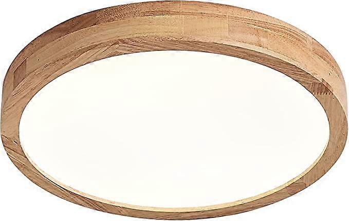 30CM log LED ultra-thin solid wood ceiling light