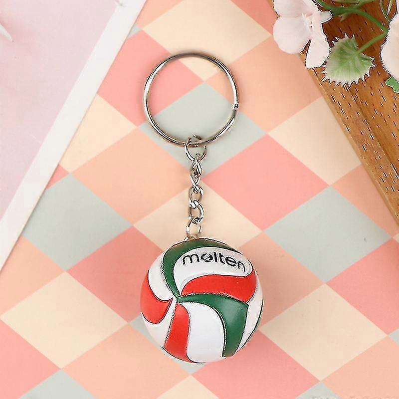 Pallavolo Portachiavi Ornamenti Business Volleyball Regali Beach Ball Key Chain Spo Verde A2