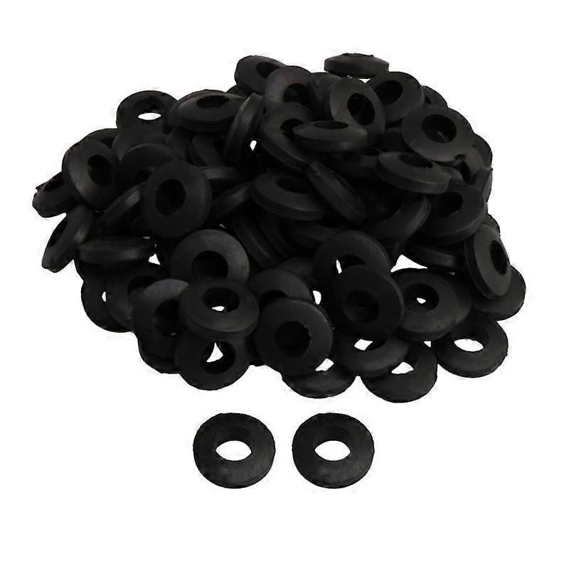 100 Pieces 20x10x5mm Black Rubber Washer Gasket Seal Ring For Pump Toy