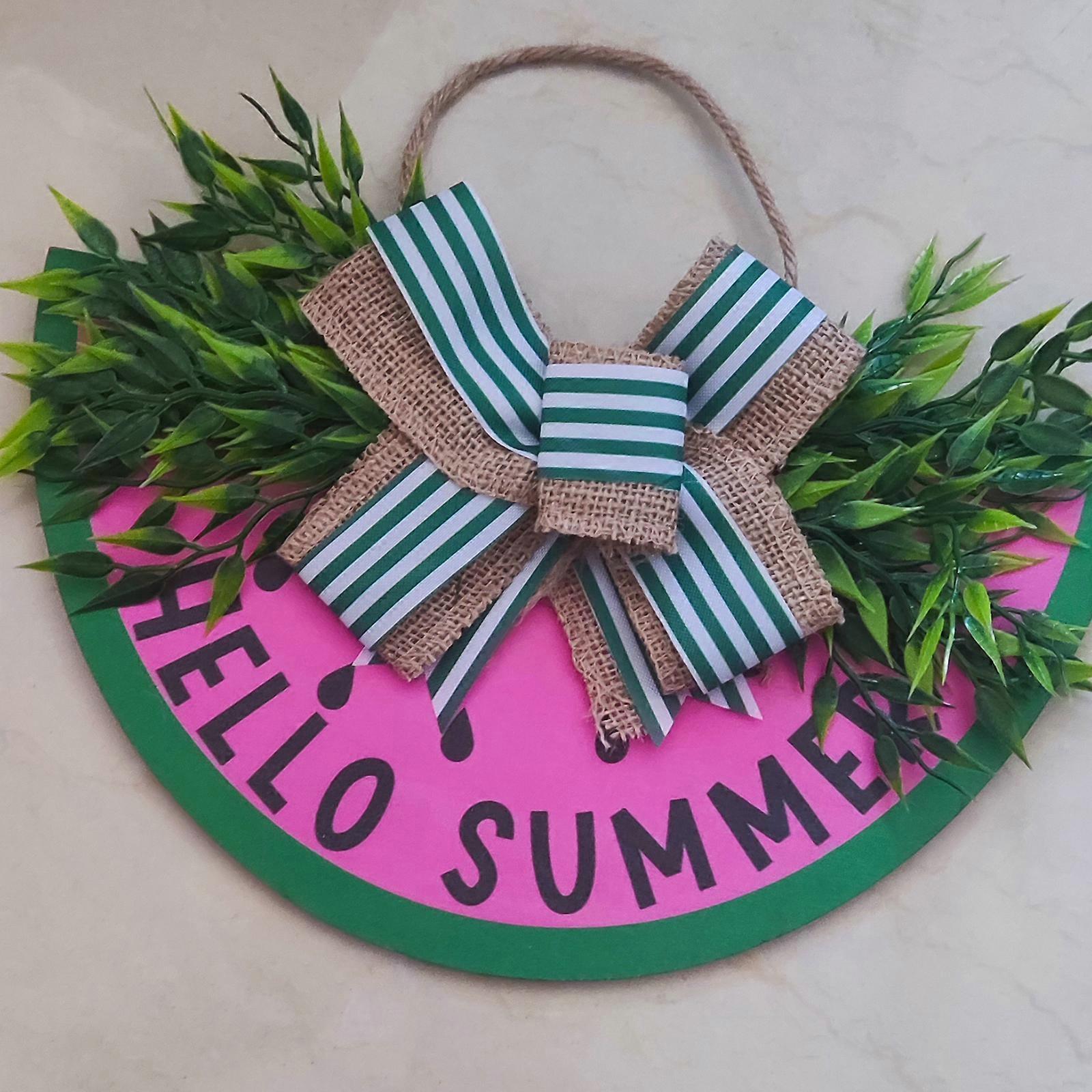 夏のウェルカムサインスイカ型ドア吊り下げ装飾