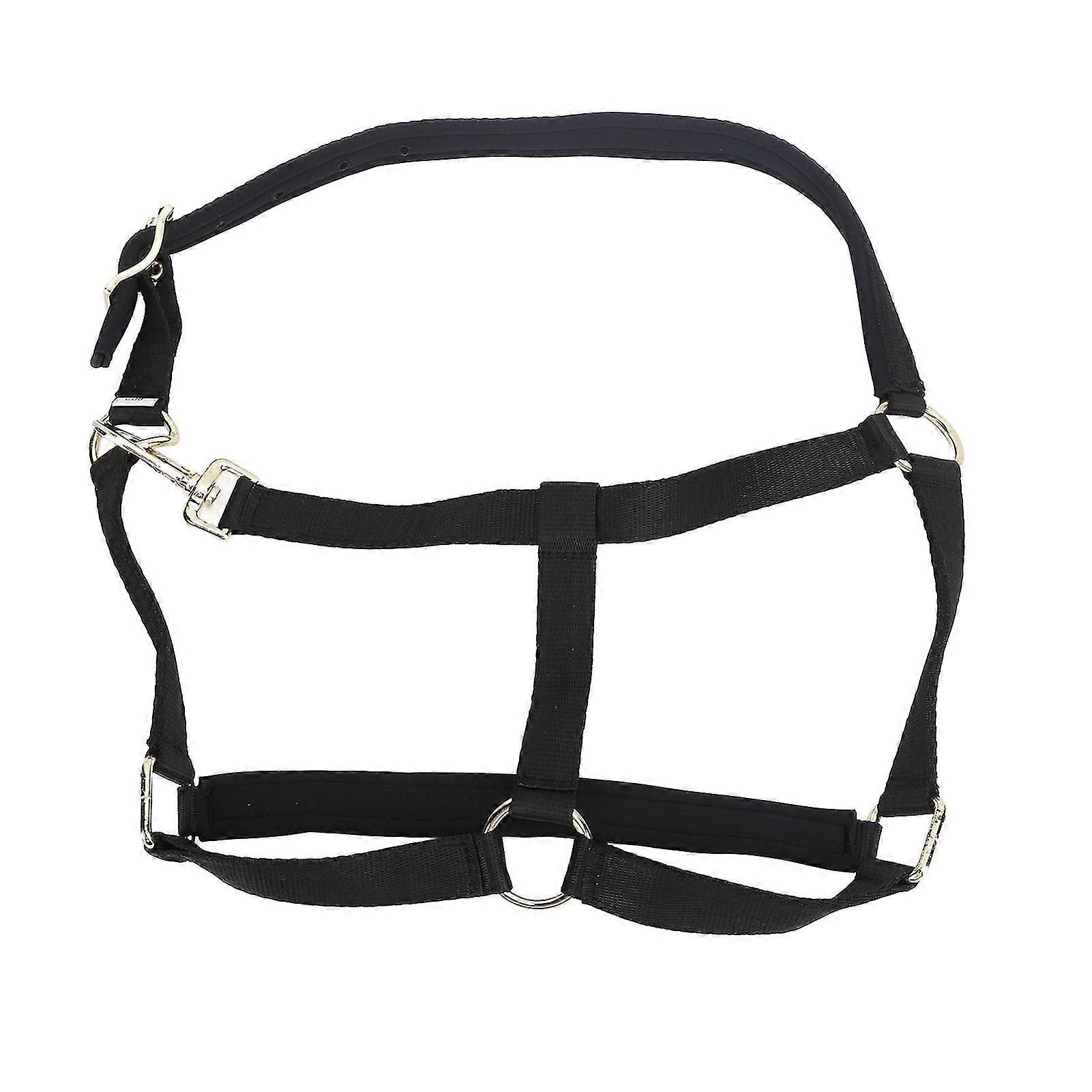 Adjustable Polyester Fiber Horse Halter with Metal Buckle - Comfortable Ideal for Training Chin and Throat Snap