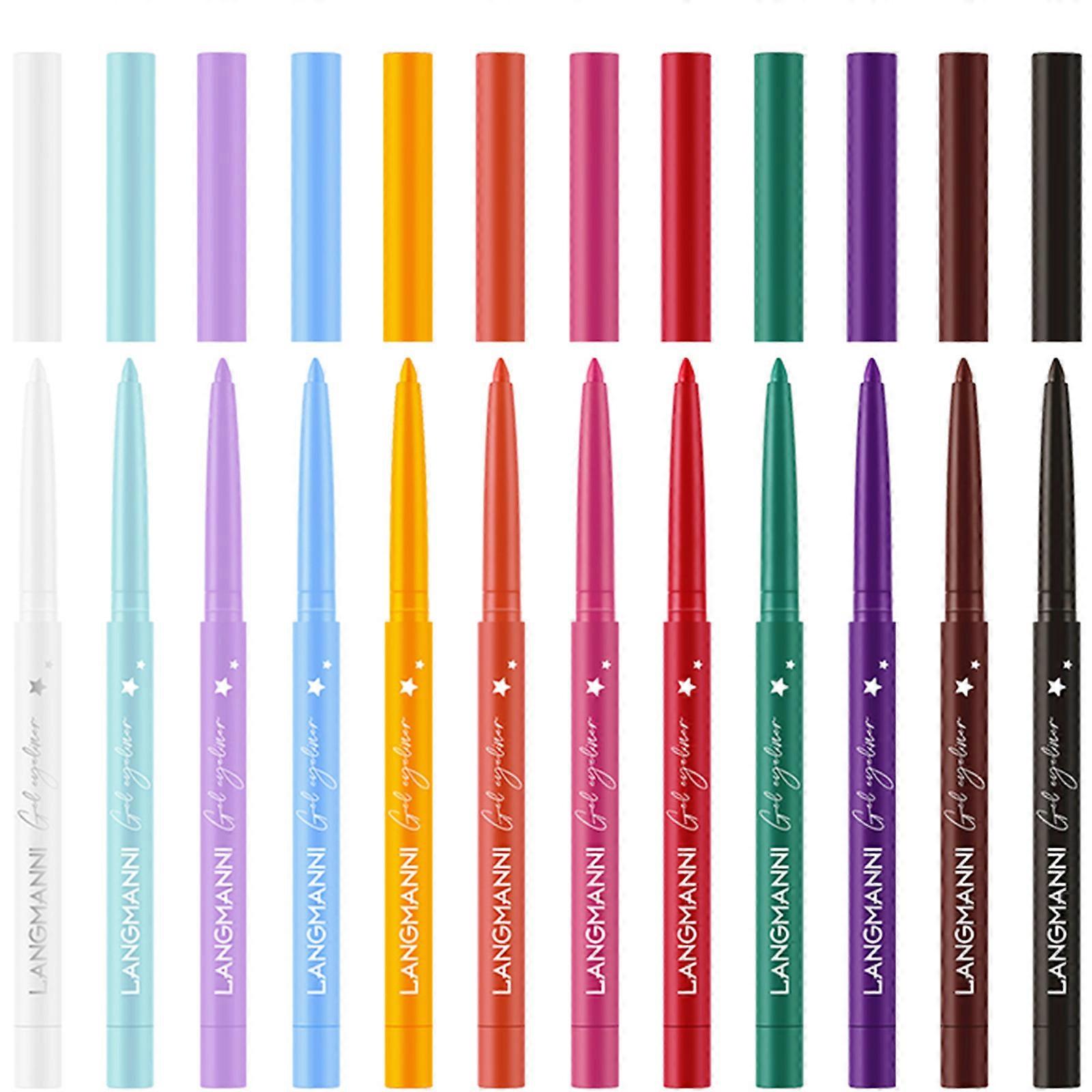 12 Color Eyeliner Set Matte Color Eyeliner Set Longue durée