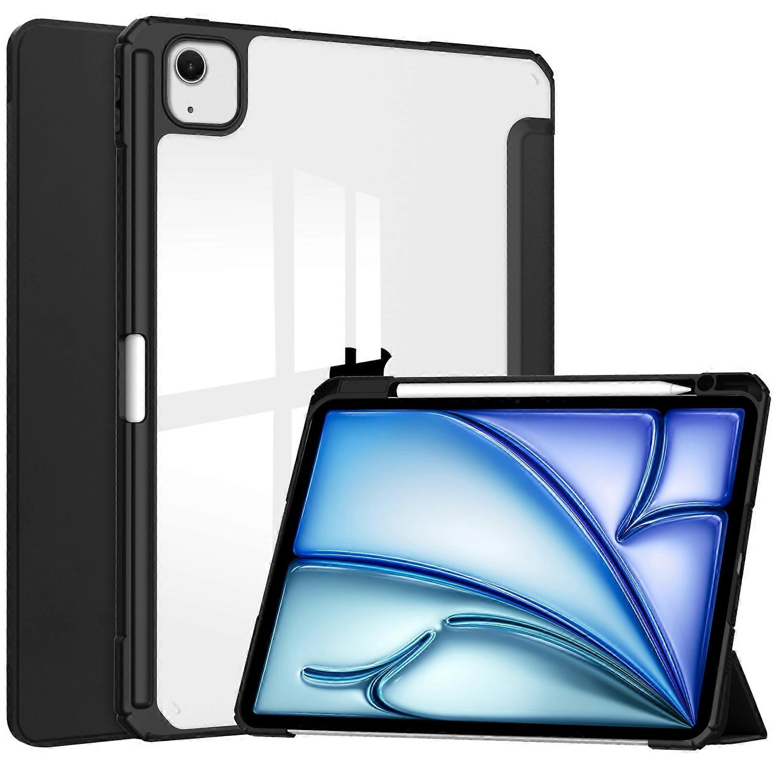 3-fold Smart Leather Tablet Case For iPad Air 13 2024