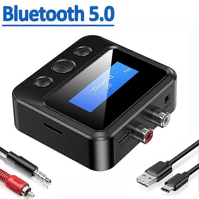 Bluetooth 5.0 Transmitter Receiver EDR Wireless Stereo TF card HIFI Audio Adapter USB Dongle 3.5mm Jack AUX RCA for TV PC Car