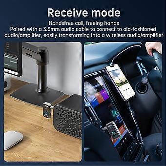 ORIA Ricevitore Trasmettitore Bluetooth 5.3,Adattatore Bluetooth per