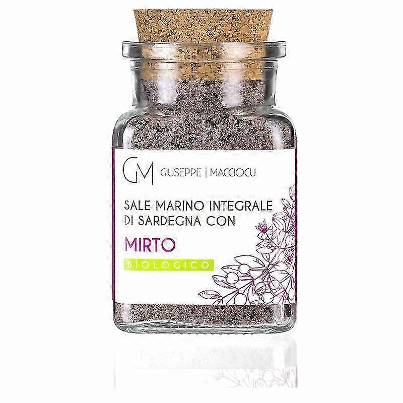 Unrefined Biologic Sea Salt + Myrtle 140gr Jar With Cork Cap