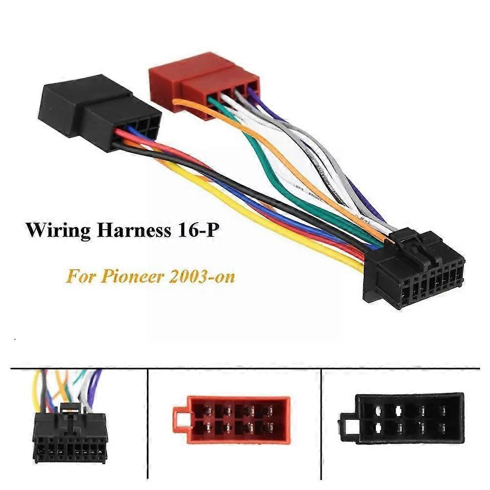 16Pin Bluetooth Transmitters Car Stereo Radio Harness ISO for Sony Radio to ISO Radio Play Plug Auto Adapter Wiring Harness Connector F9Z3