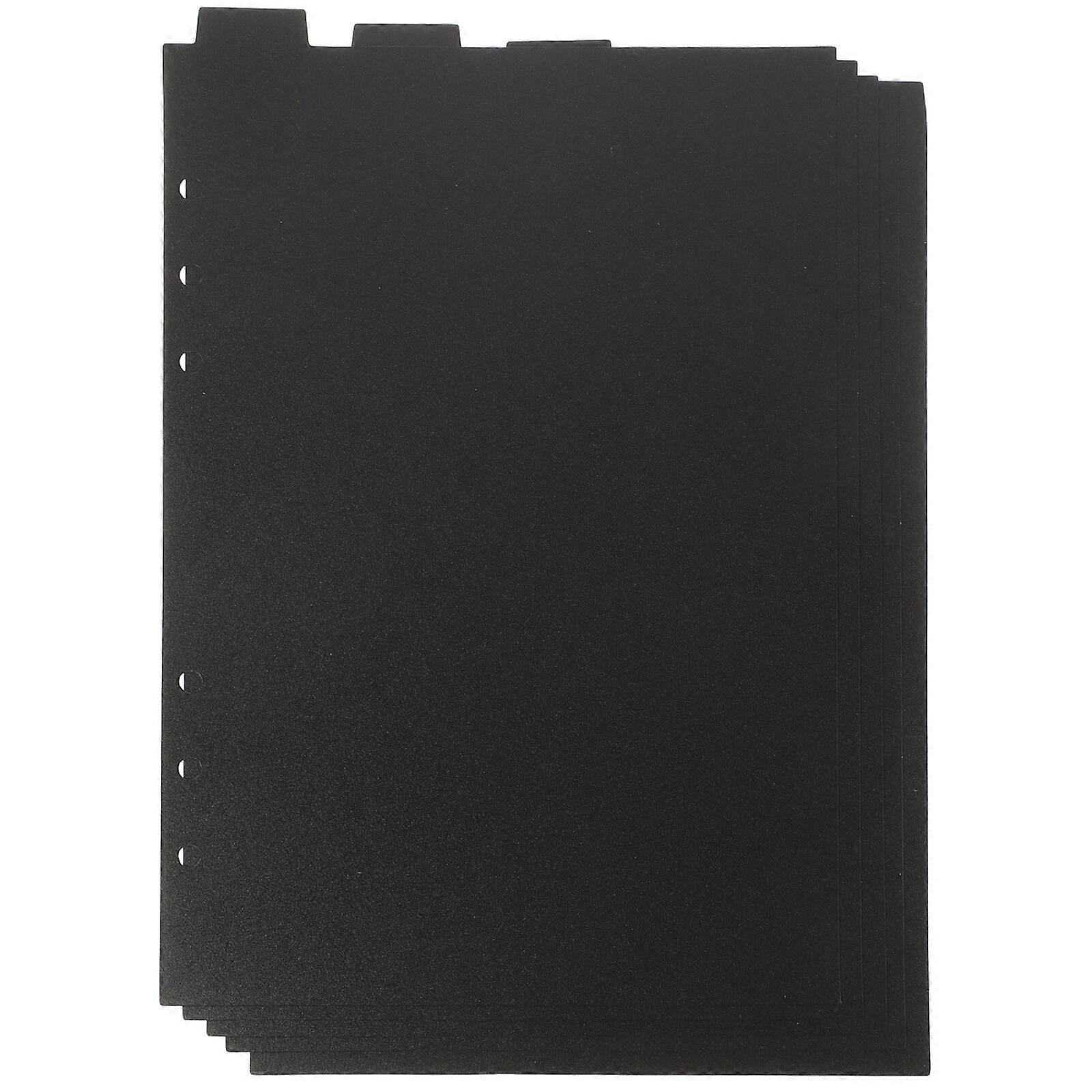 5pcs Binder Dividers Binder Page Insert Dividers Office Binder 6-hole Dividers with Top Tabs(A5)