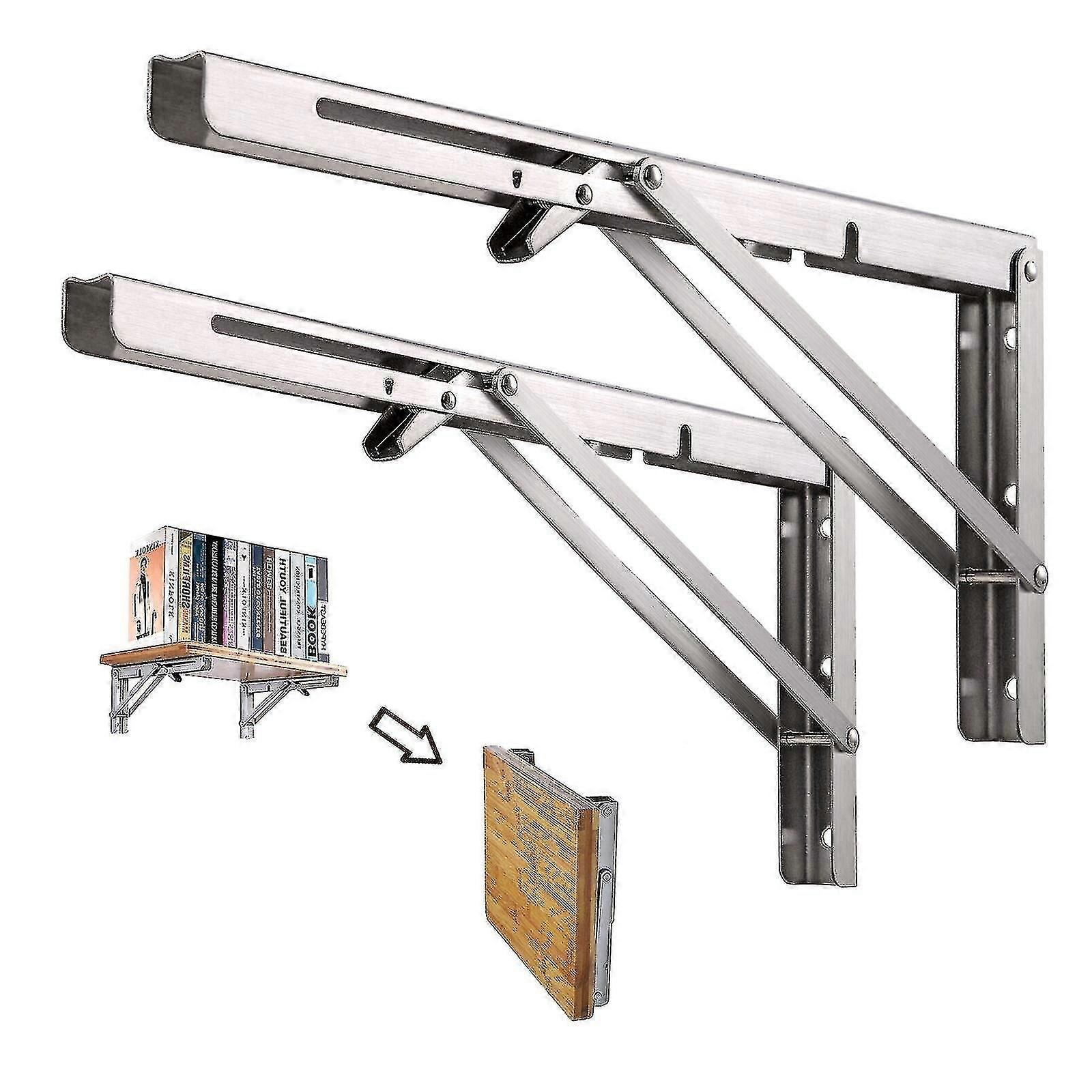 12 Inch Folding Shelf Brackets Stainless Steel Shelf Bracket Folding B