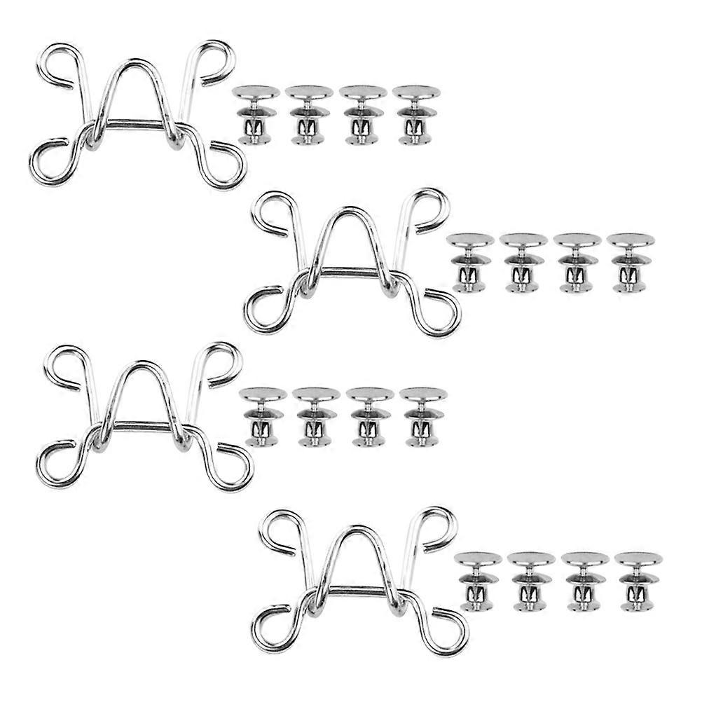 4 Sets Trouser Jeans Universal Buckles Jeans Pant Waist Reducer Jeans Button Replacement Thin Waist Replacement Button