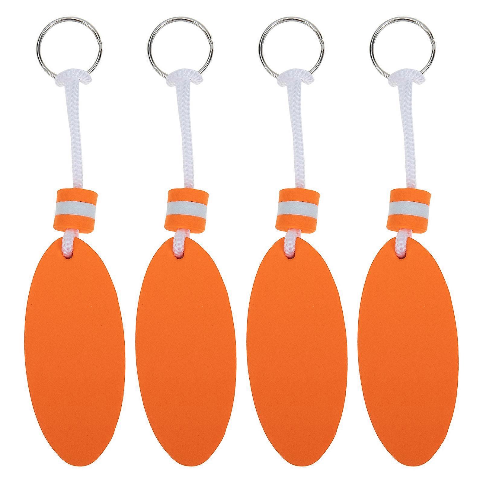 4Pcs EVA Key Chain Floating Keychain Waterproof Key Chain Surfboard Pendant Keychain