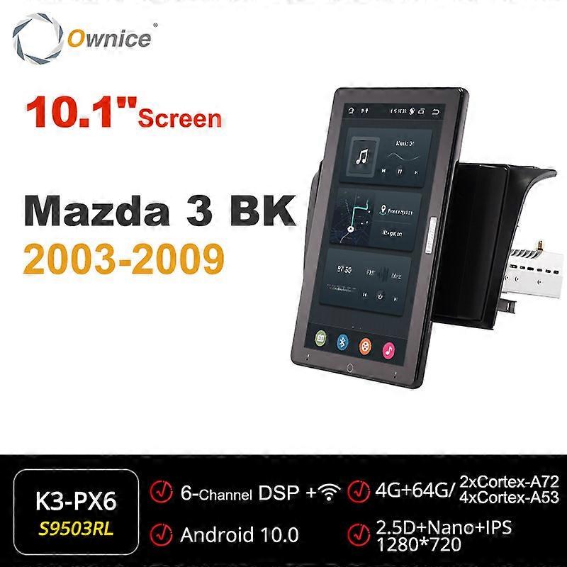 Tesla style PX6 13.3" Android 10.0 Car DVD Player 1920*1080 Auto Rotatable Navigation GPS Stereo Radio For Mazda 3 BK 2003-2009