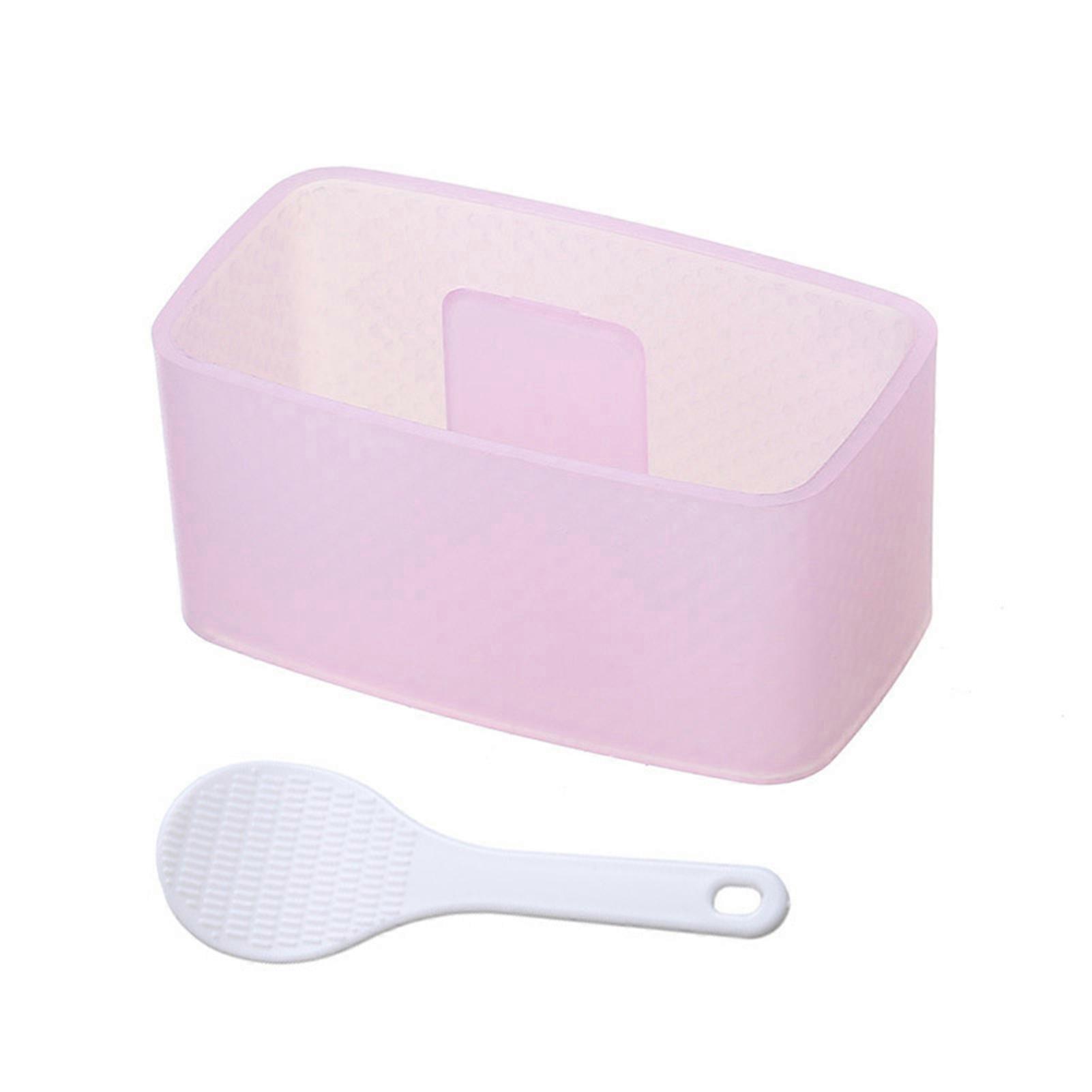 Rectangular Onigiri Rice Mold with Spoon Food Press Sushi Maker Kitchen Tools