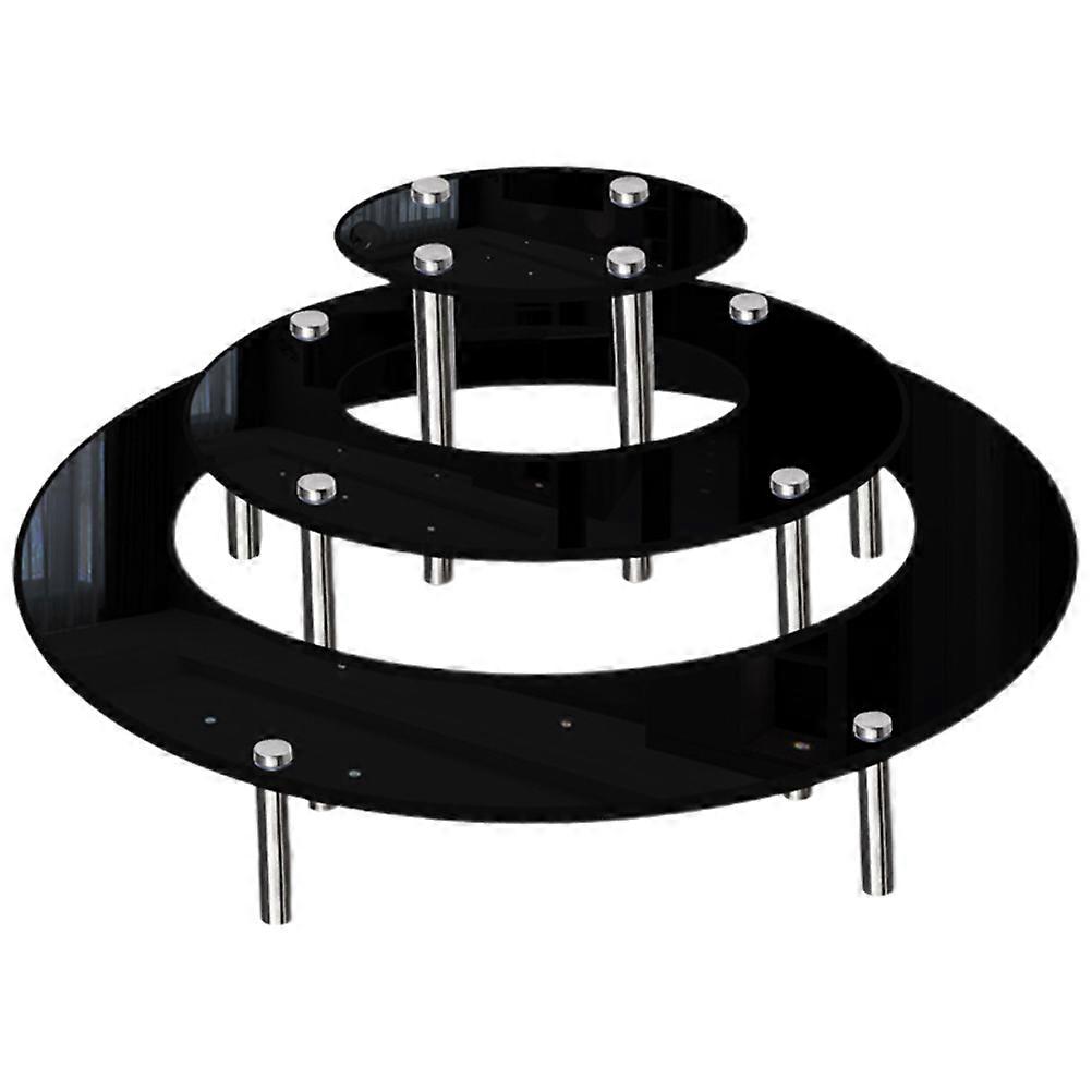 3pcs Acrylic Cake Display Stand Acrylic Display Riser Cake Display Stands for Cupcake Dessert Cake Pizza