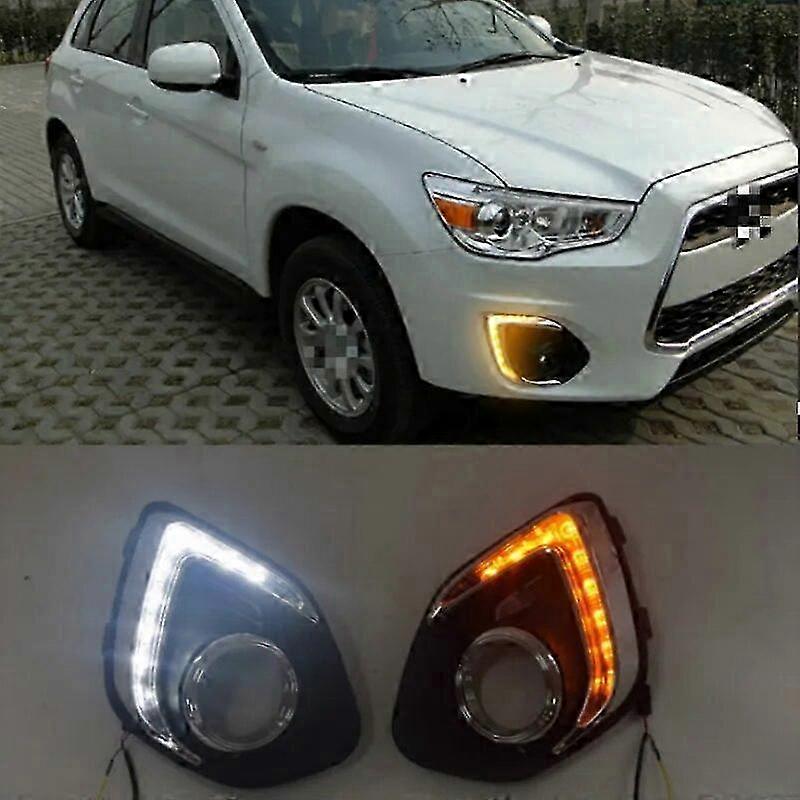 1 Set For Mitsubishi ASX 2013 2014 2015 LED DRL Daytime Running Lights Daylight Waterproof Fog Head Lamp
