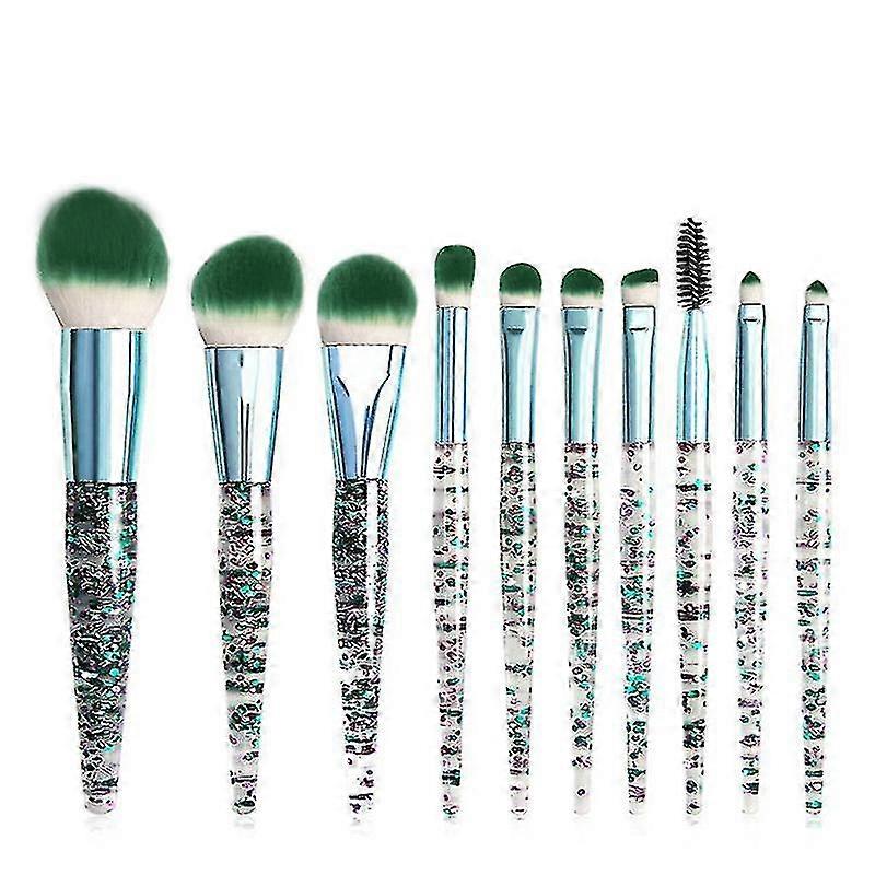 Makeup Brush Set 10 Pcs Stylish Glitter Handle Makeup Brushes Professional Makeup Brush Tool
