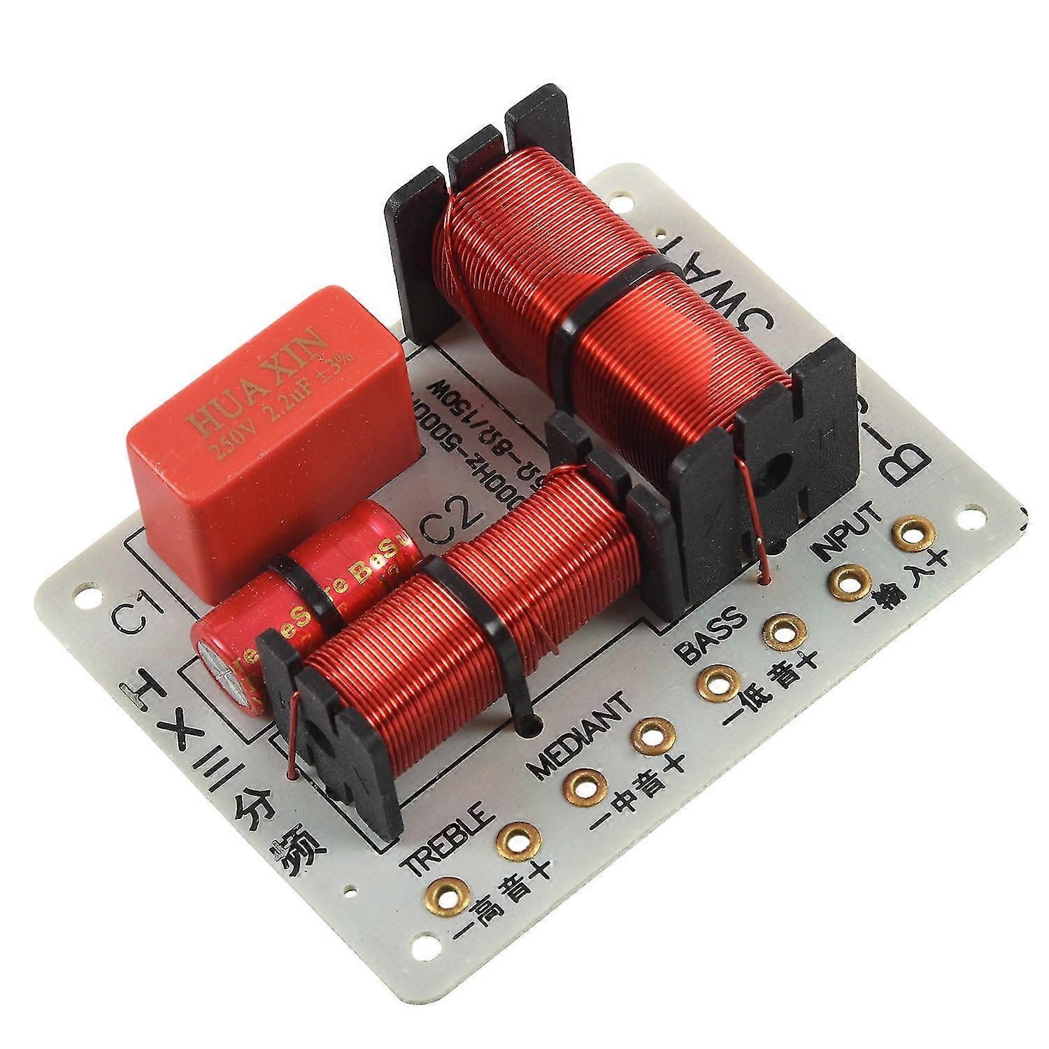 150w Multi Haut-parleur Audio Fréquence Diviseur 3 Voies Crossover Filtres Composants acoustiques