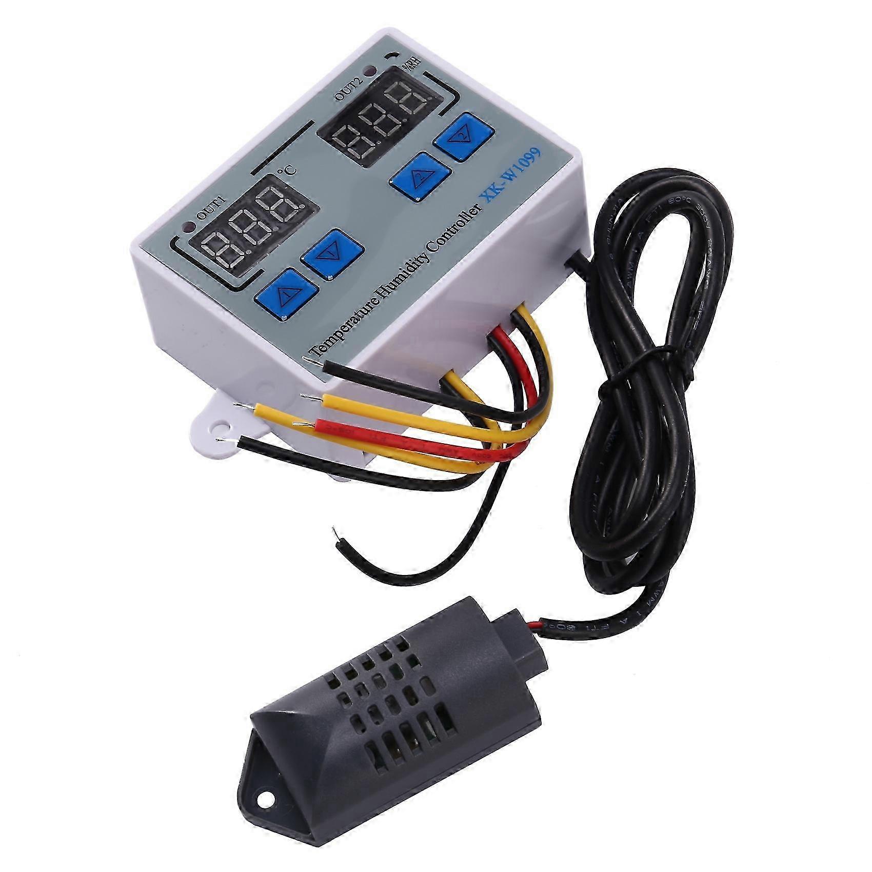 Xk-w1099 Doppio termostato digitale Umidificatore Incubatrice di uova Regolatore di umidità della temperatura