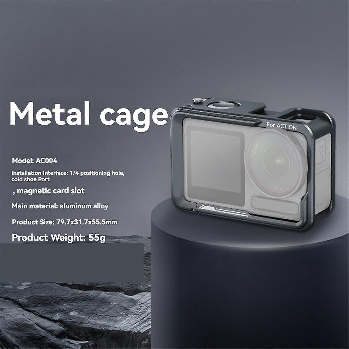 For Action 5 4/3 Cage Protective Cage Camera Cage Protective Frame Magnetic Quick Release Connector