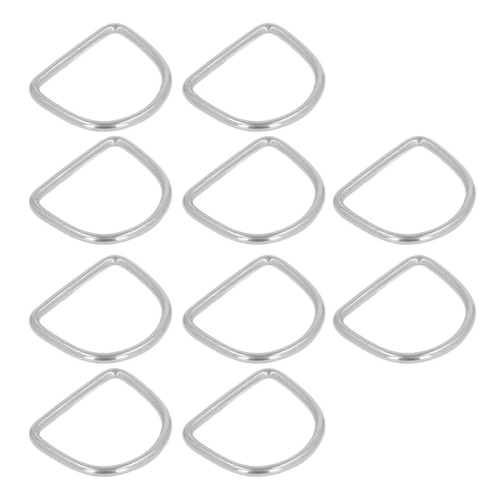 10PCS D Ring Buckles 316 Stainless Steel Semi Circular D Shaped Rings ...