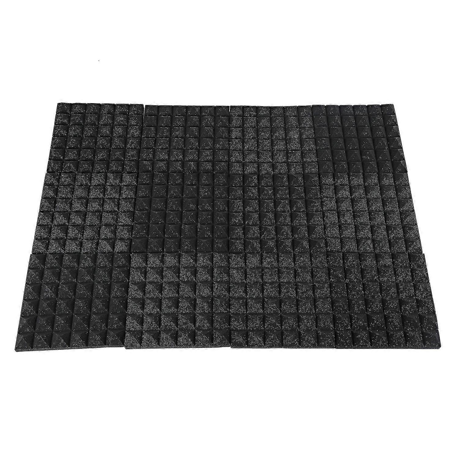 Charcoal Acoustic Foam Tiles Soundproofing Foam Panels Studio Sound Padding 2 X 10 X 10 Inch(black)