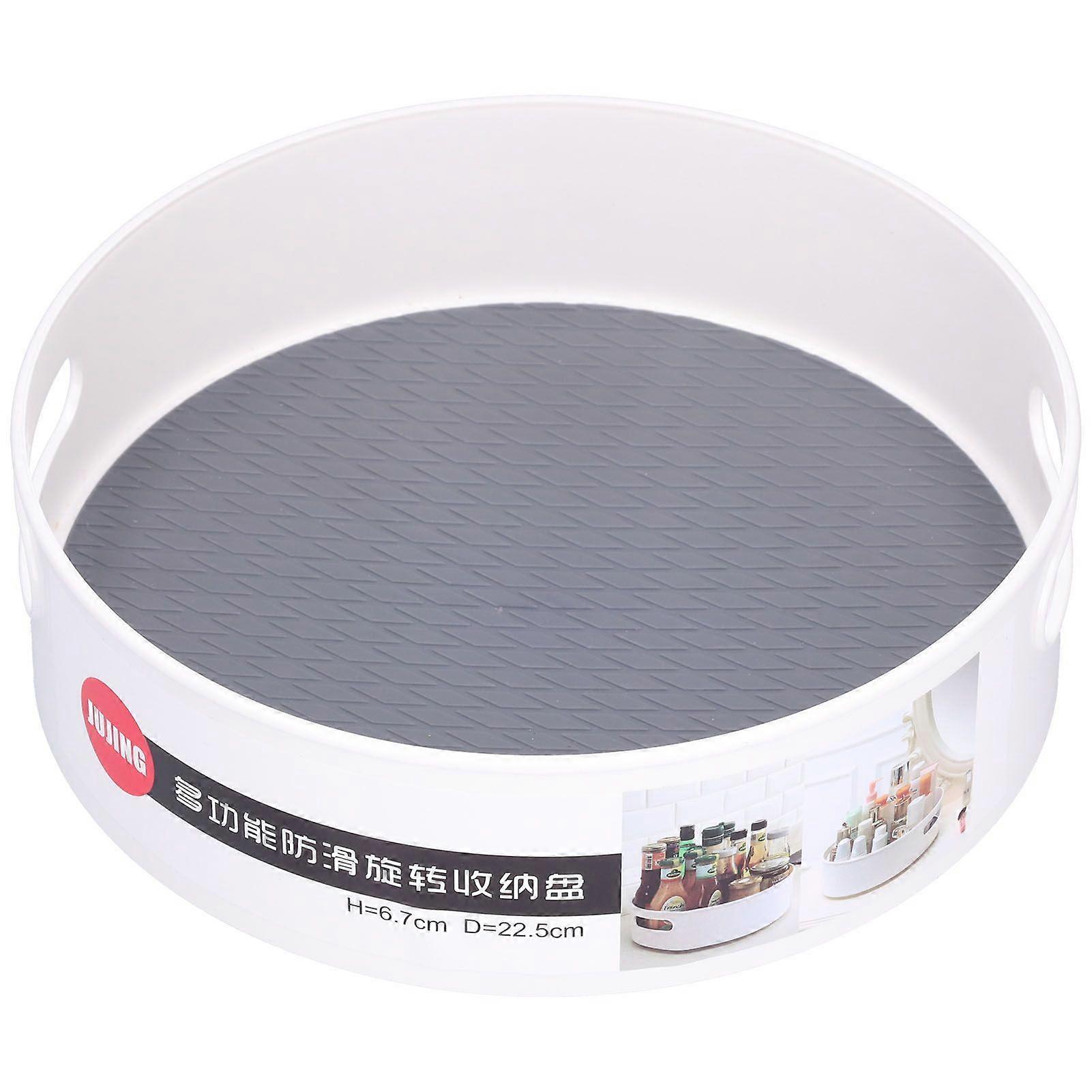 Rotating Storage Box with Open Handle Dining Table Fruit Organizer Storage Rack for Home