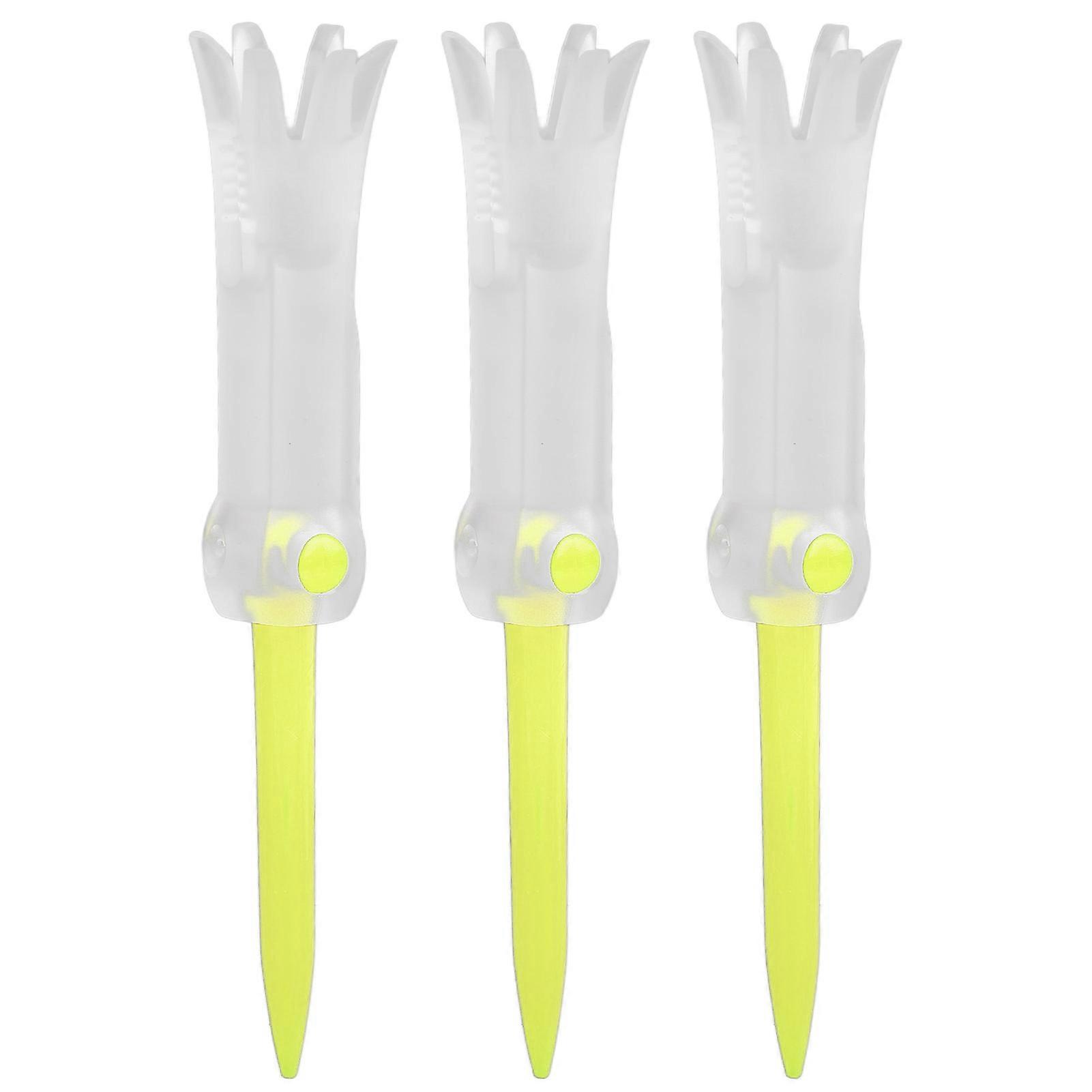 Foldable Training Golf Tee Anti Flying Rotatable Practice Accessories Ball Studs for GolfYellow