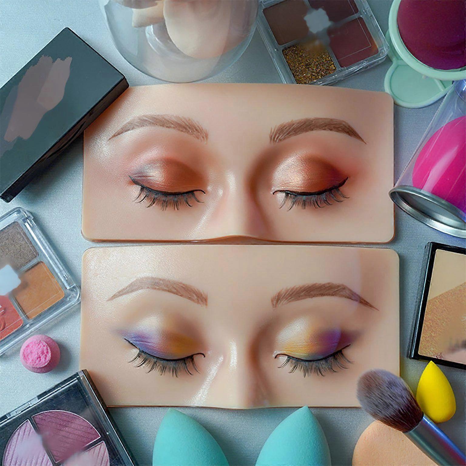 Silicone Makeup Practice Face Board for Cosmetic Application