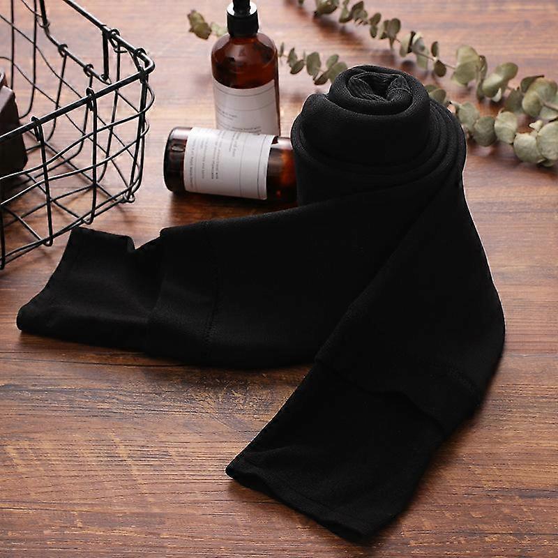 Women's Autumn and Winter Plus Velvet Thick Solid Color Bare Legs Artifact Outer Wear Stepping On Warm Leggings