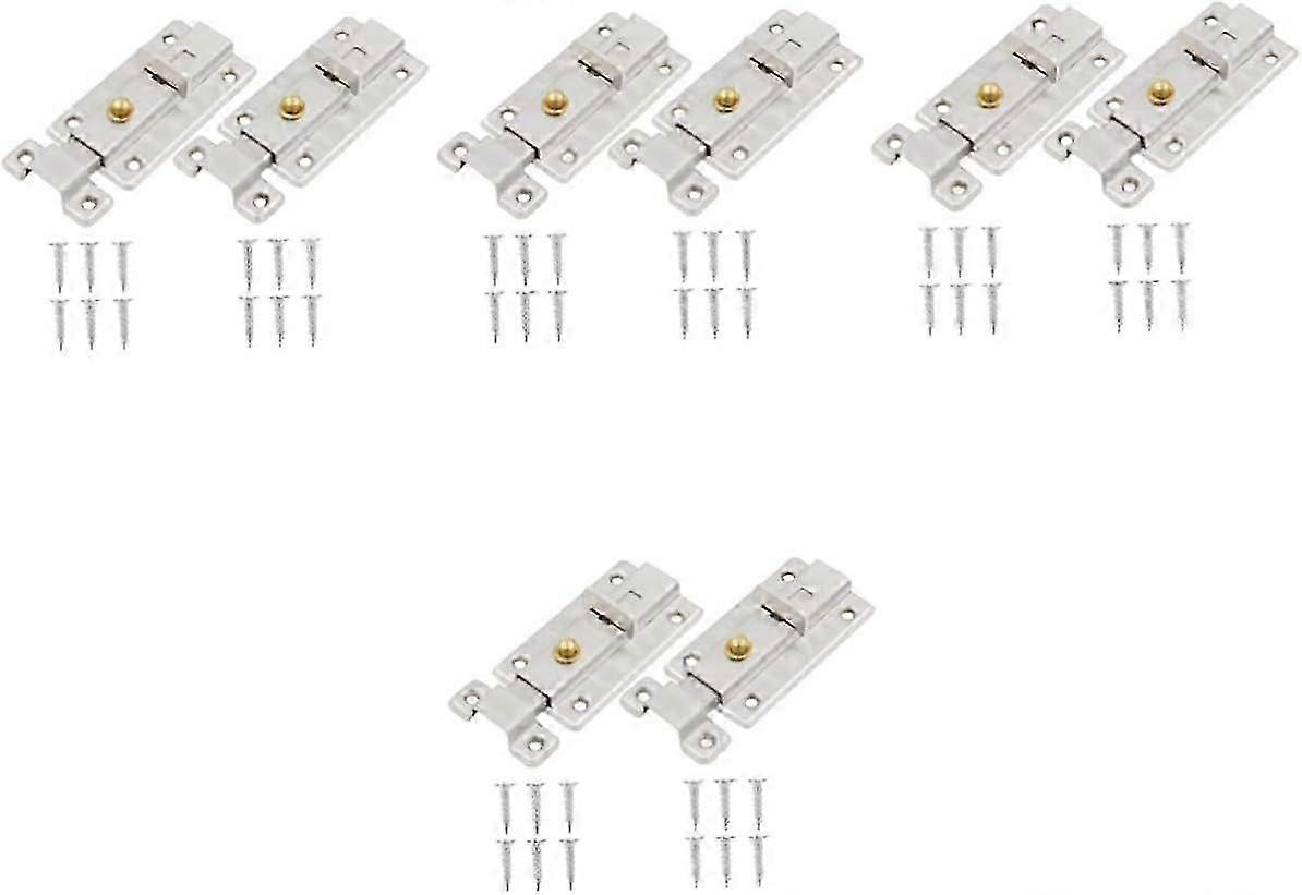 unique 8 Sets Automatic Spring Lock Bolt Locks for Doors Door Locks Door Latches