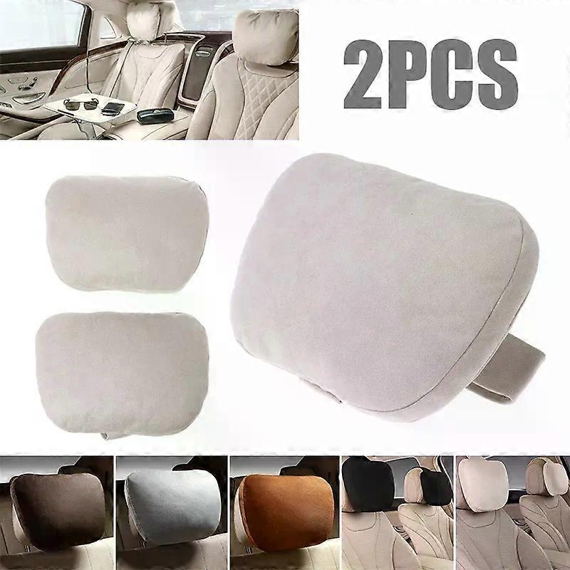 1 ζευγάρι προσκέφαλο αυτοκινήτου 29*19cm Maybach Design S Class Ultra Soft Μαξιλάρι Universal Μαύρο/Μπεζ/Γκρι/Χακί Αυτόματο Μαξιλάρι Κεφαλής