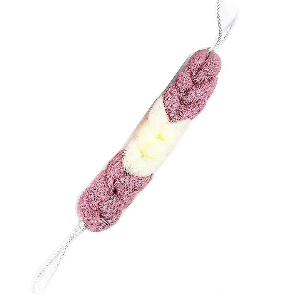 Elastic woven exfoliating bath net