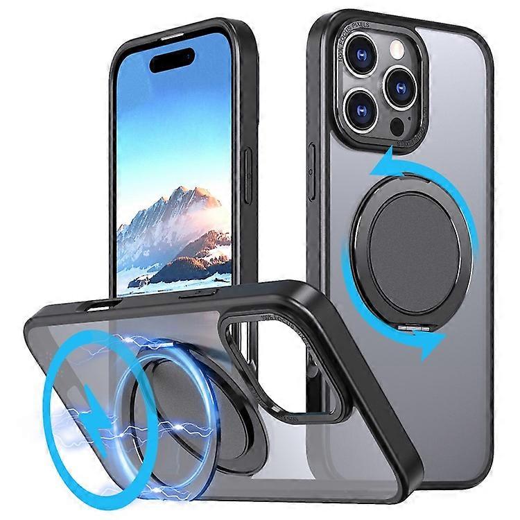 Compatible For iPhone 16 Pro Case Compatible with MagSafe TPU+PC Kickstand Phone Cover