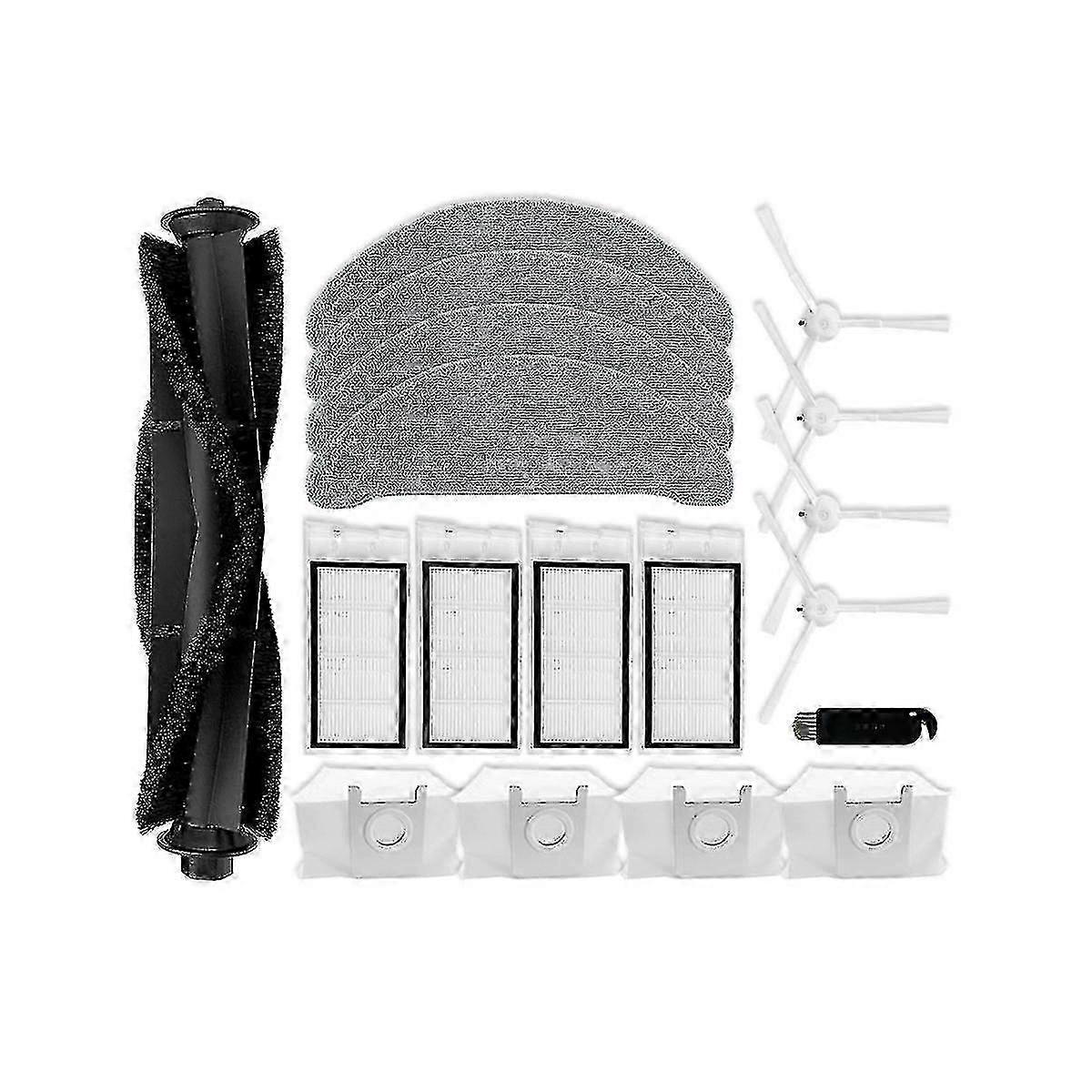 compatible with Xclea H30/H40 Vacuum - Replacement Main & Side Brushes, Hepa Filter