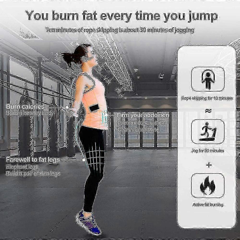 Jump Rope, Digital Weighted Ropeless Skipping Rope, Adjustable