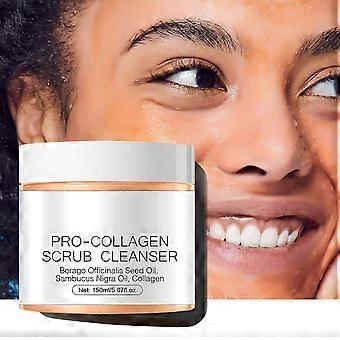 Scrub Cuoio Capelluto Pro-collageni Scrub Detergente Idratante Bloccante Idratante Rassodante Pulizia Viso Esfoliazione E Peeling 3-in-1 Collagene Scrub 150ml