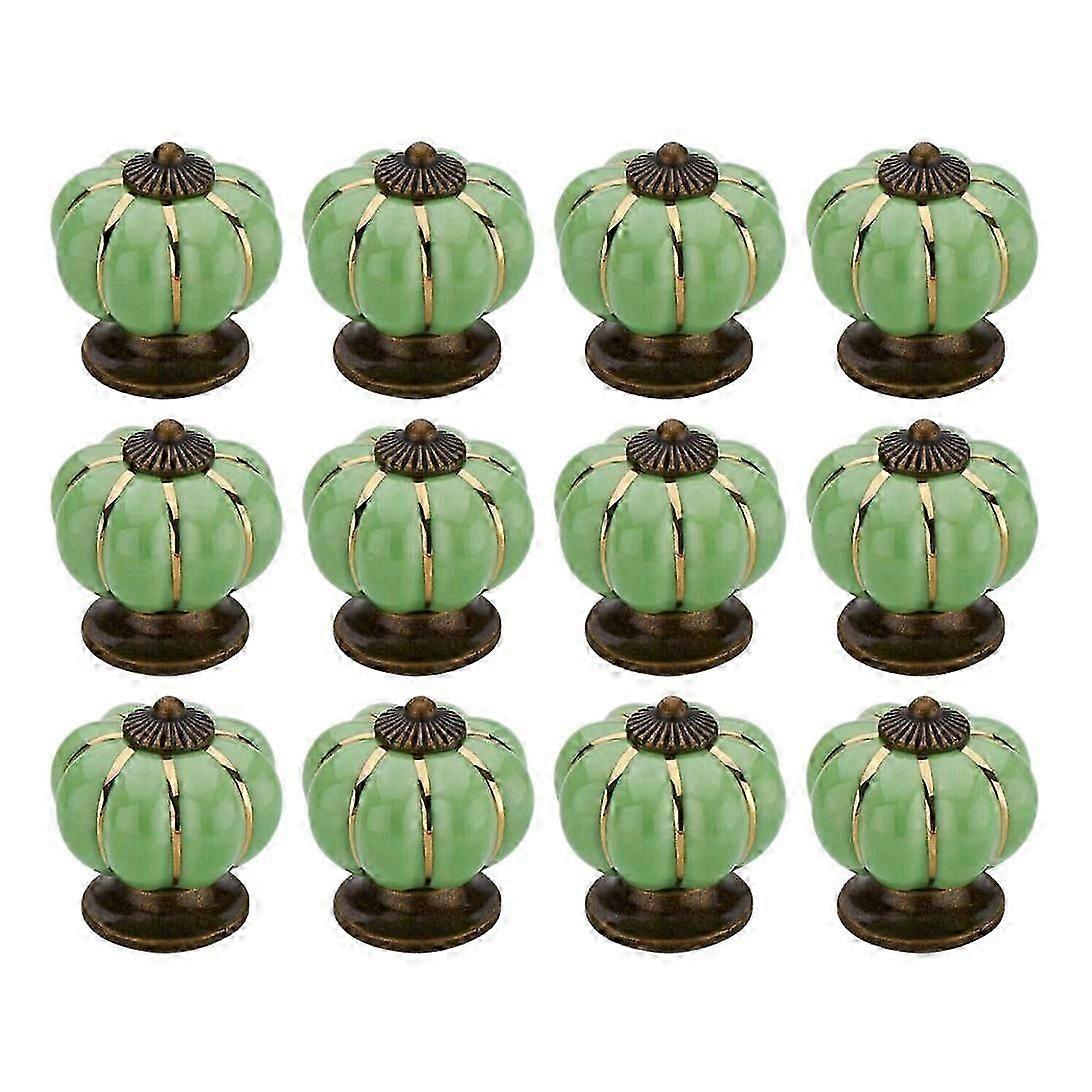 12 Pcs Knobs Vintage Ceramic Cabinet Knobs Drawer Dresser Knobs and Pulls Ceramic Cupboard Furnitur