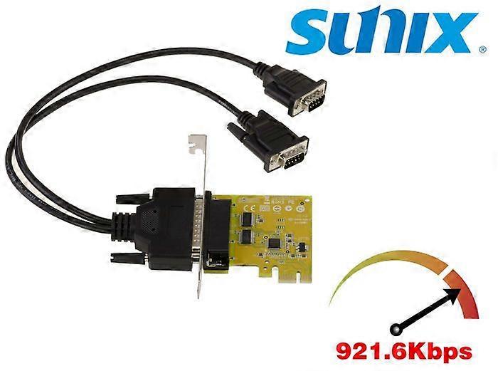 KALEA-INFORMATIQUE PCIe-kort 2 COM RS232 DB9 HIGH SPEED-porte. SUNIX SER6437HL MED LAV HØJ PROFIL