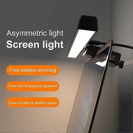Laptop Screen Hanging Light High Brightness Stepless Dimmable Flicker-Free USB Plug-Play Eye Protection LED Light Bar